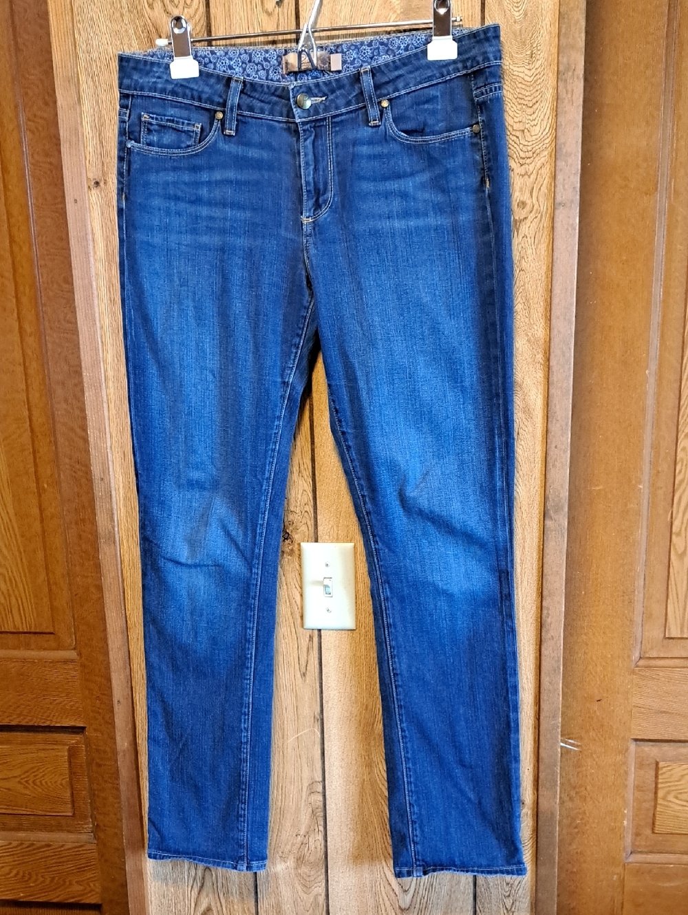 Paige Skyline Women's Dark Blue Jeans Size 31
